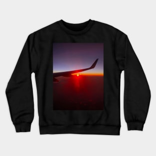 Aerial View of Sunset Crewneck Sweatshirt